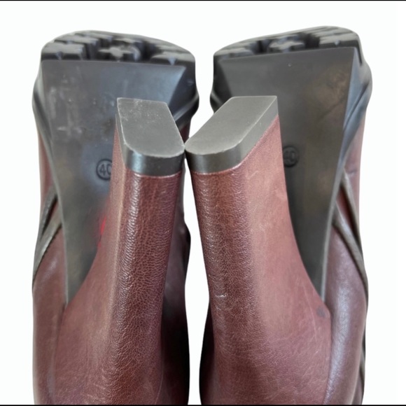 SOLD Alberto Fermani Whiskey Leather High Heel Ankle Boots - Picture 8 of 10